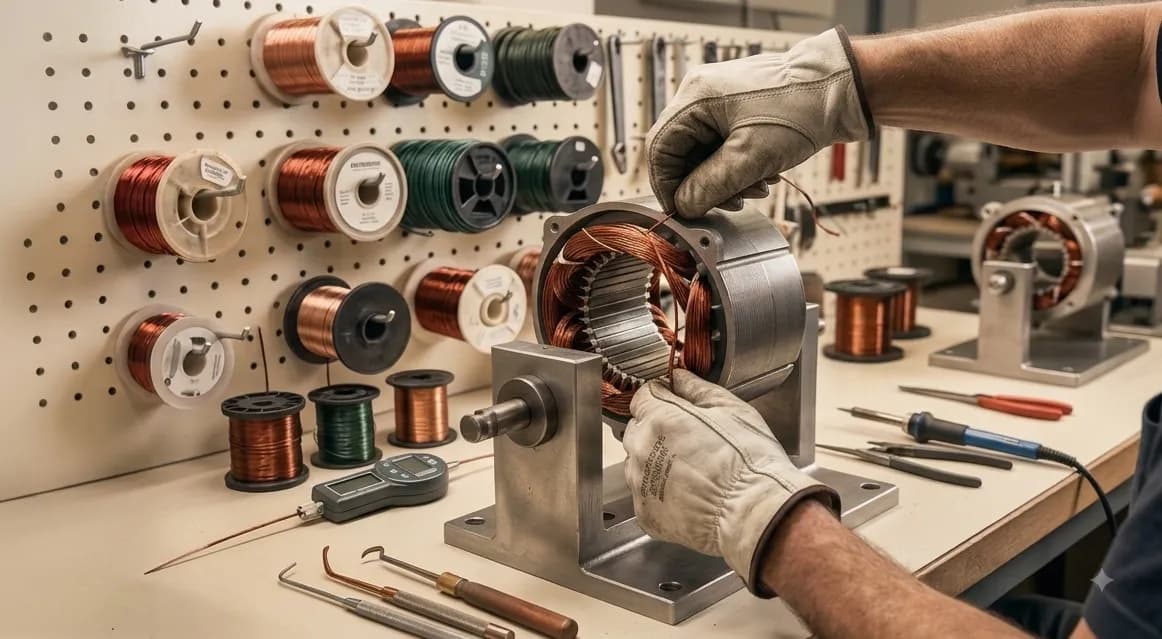 Motor winding workshop